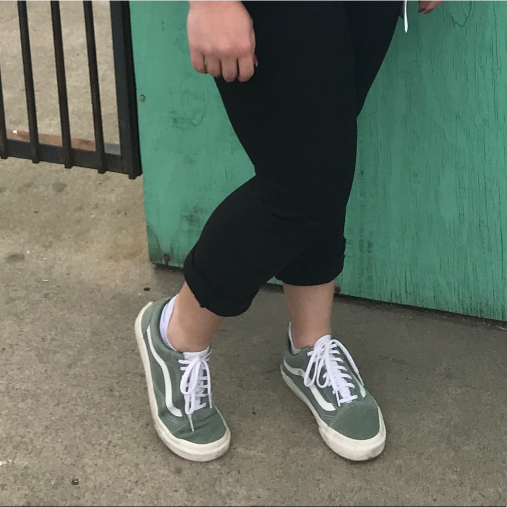 Green Suede Vans